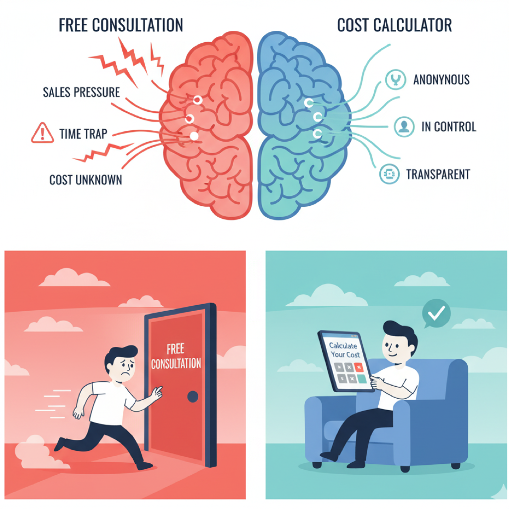 The $50,000 Question: How Interactive Cost Calculators Are Revolutionizing Dental Implant Lead Generation (And Why Your "Free Consultation" Button Is Killing Your Conversions)